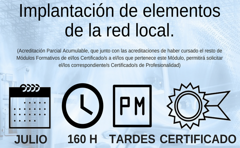 Pre-inscripci�n curso implantacion elementos en red local